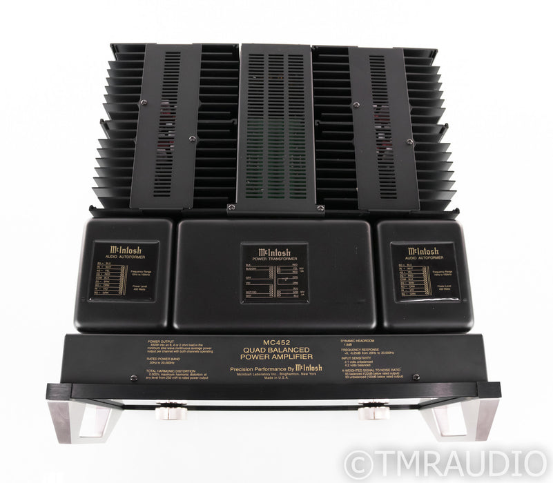 McIntosh MC452 Stereo Power Amplifier; MC-452