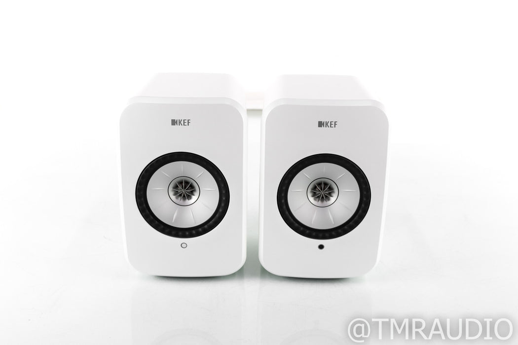 KEF LSX Wireless Bookshelf Speakers; Gloss White Pair; Bluetooth; Wifi