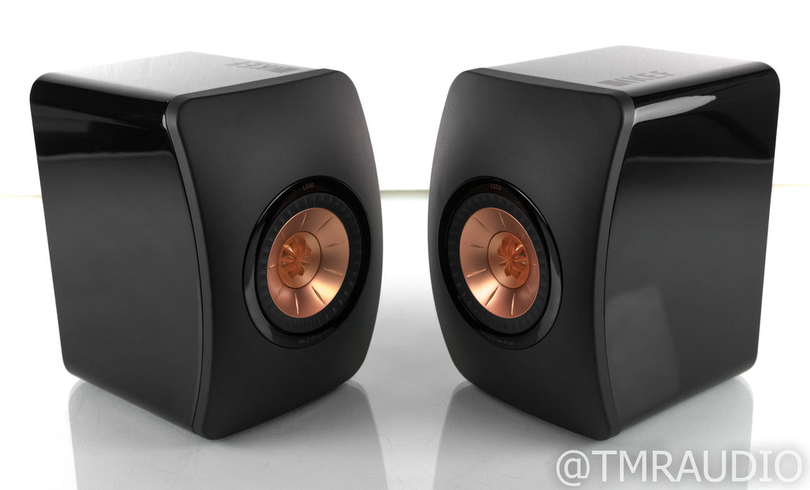 KEF LS50 Bookshelf Speakers; Black / Copper Pair; LS-50