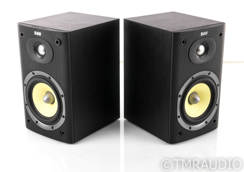 B&W DM600 S3 Bookshelf Speakers; Black Ash Pair; DM-600