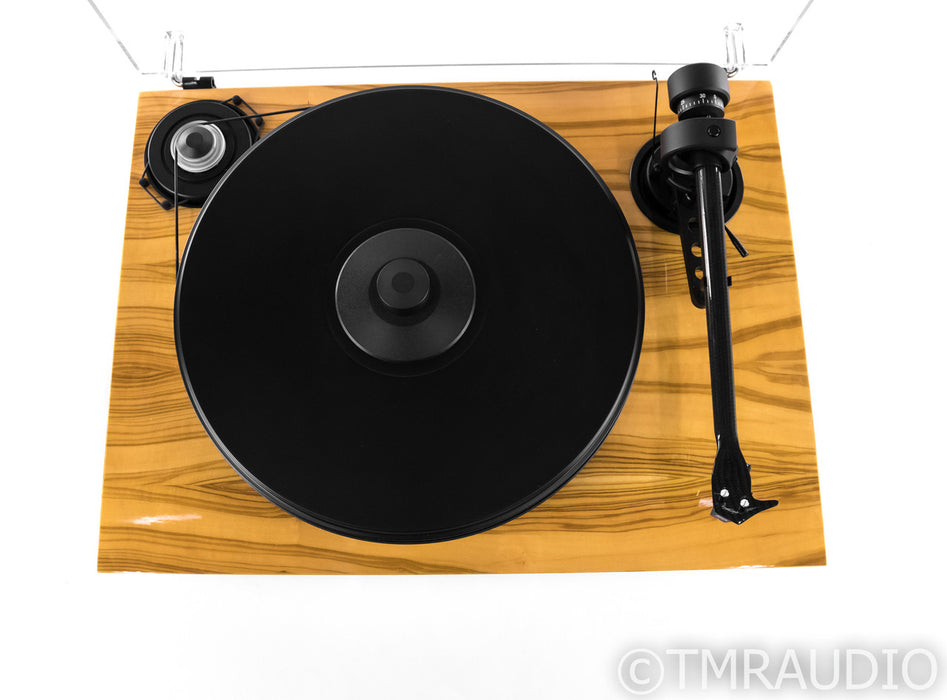 Pro-Ject 2-Xperience Classic Turntable; Olive; Blue Point No. 2 Cartridge (Low Hours)