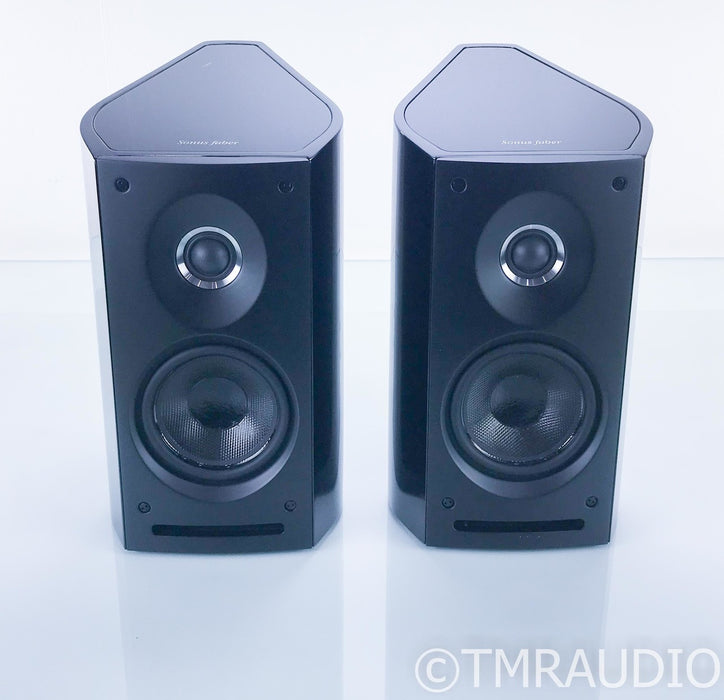Sonus Faber Venere 1.5 Bookshelf Speakers; Gloss Black Pair; AS-IS (Bad Driver)