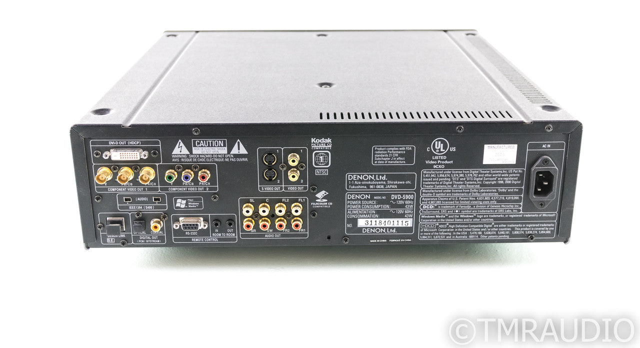 Denon DVD-5900 SACD / CD / DVD Player; DVD5900; Remote; HDCD