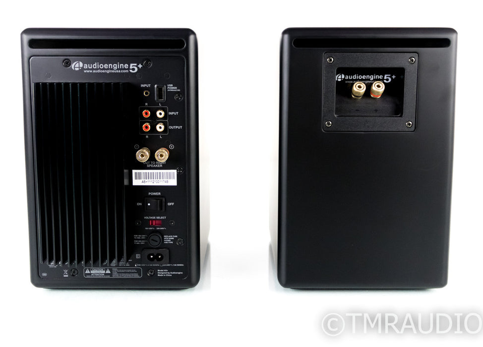 Audio Engine A5+ Powered Bookshelf Speakers; Satin Black Pair