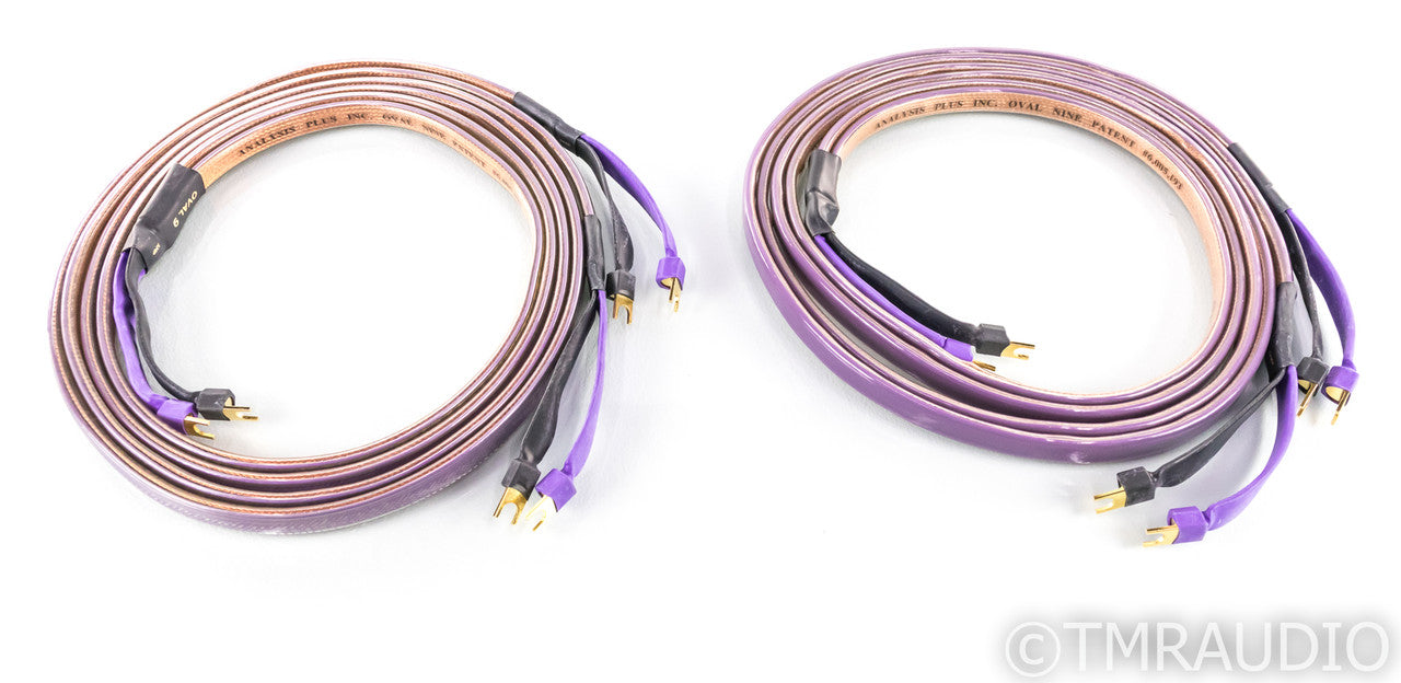 Analysis Plus Oval 9 Biwire Speaker Cables; 8ft Pair