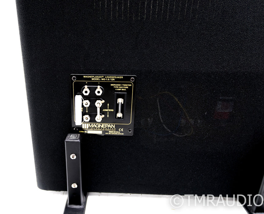 Magnepan 1.6QR Planar Magnetic Speakers; Black Pair; 1.6-QR