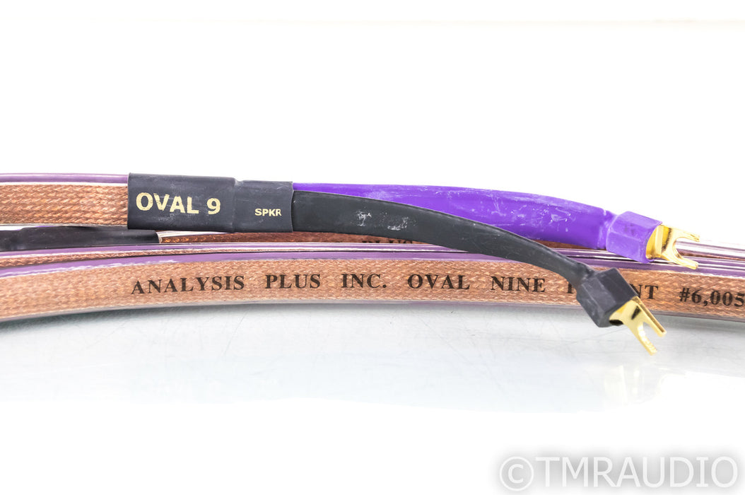 Analysis Plus Oval 9 Biwire Speaker Cables; 8ft Pair