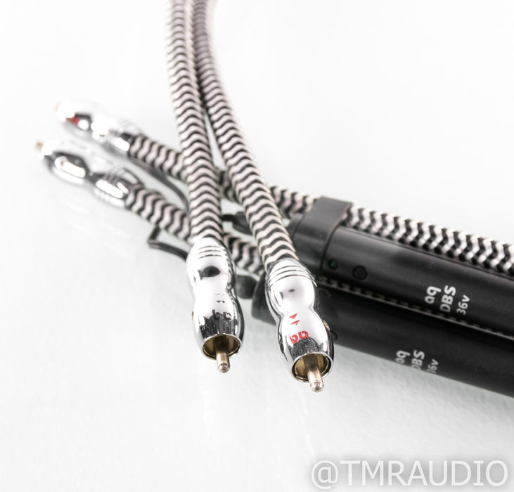 AudioQuest Cheetah RCA Cables; 1m Pair Interconnects; 36v DBS