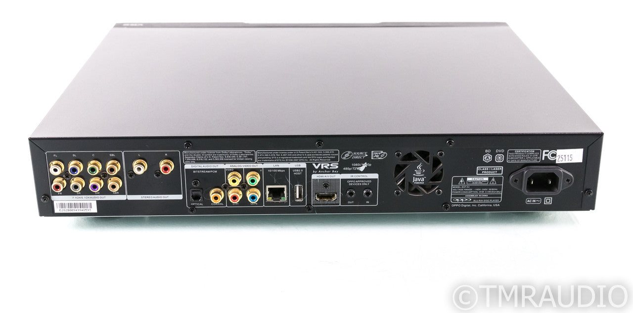 Oppo BDP-83 Universal Blu-Ray / SACD Player; BDP83; Remote
