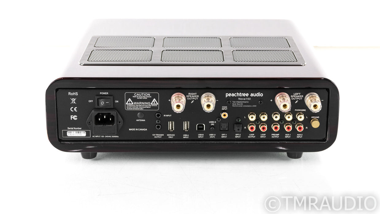 Peachtree Nova150 Stereo Integrated Amplifier; Nova 150; Remote; Gloss Mocha