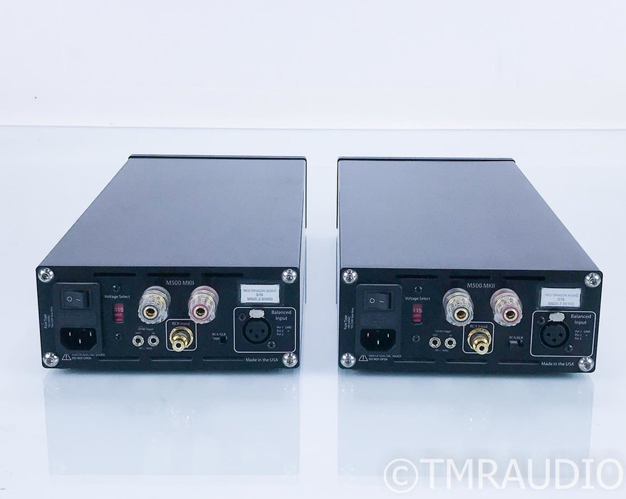 Red Dragon Audio M500 MkII Mono Power Amplifier; Black Pair; Mark 2