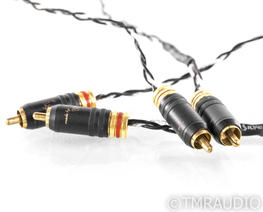 Kimber Kable Silver Streak SE RCA Cables; 1m Pair Interconnects w/ WBT-0147