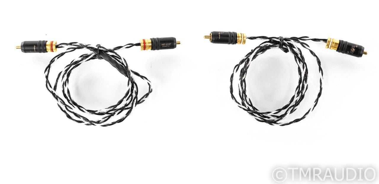 Kimber Kable Silver Streak SE RCA Cables; 1m Pair Interconnects w/ WBT-0147