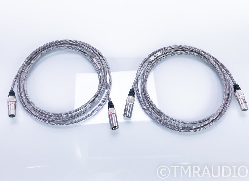Cabledyne Vanguard Silver XLR Cables; 3m Pair Balanced Interconnects