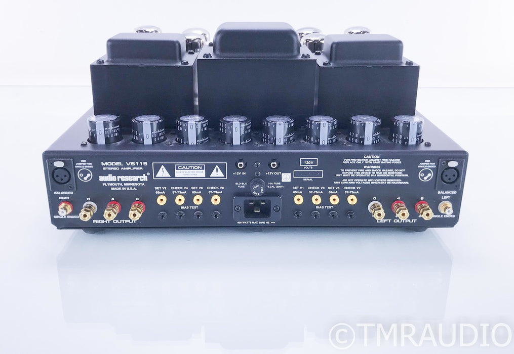 Audio Research VS115 Stereo Tube Power Amplifier; VS-115