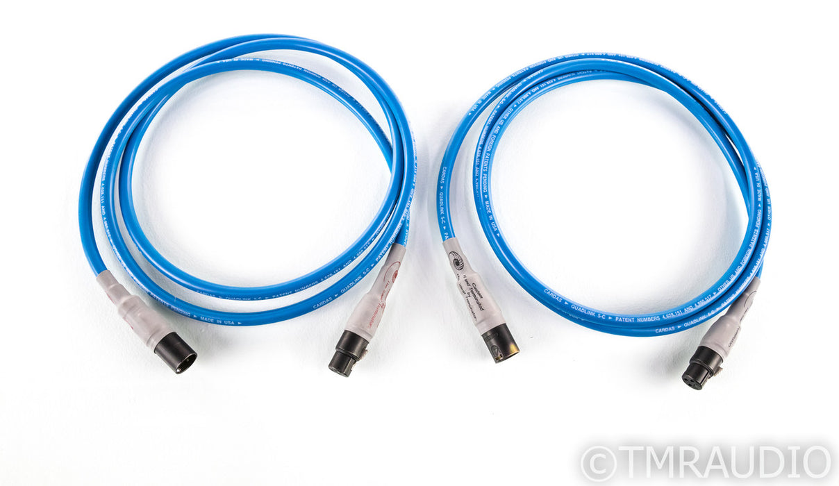 Cardas Quadlink 5-C XLR Cables; 5C; 2m Pair Balanced Interconnects