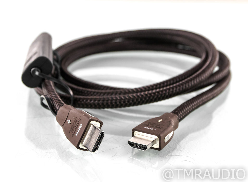 Audioquest Coffee HDMI Digital Cable; Single 2m Interconnect; 72v DBS