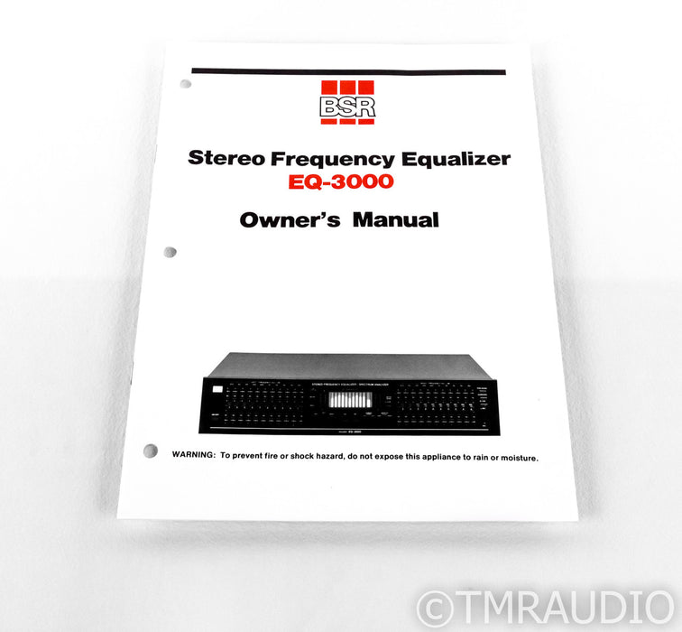 BSR EQ-3000 Stereo Equalizer / Spectrum Analyzer; EQ3000; 10-Band