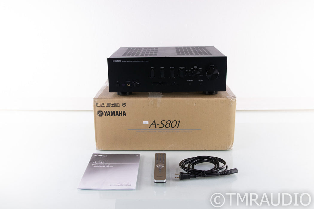 Yamaha A-S801 Stereo Integrated Amplifier; AS801; Remote; MM Phono