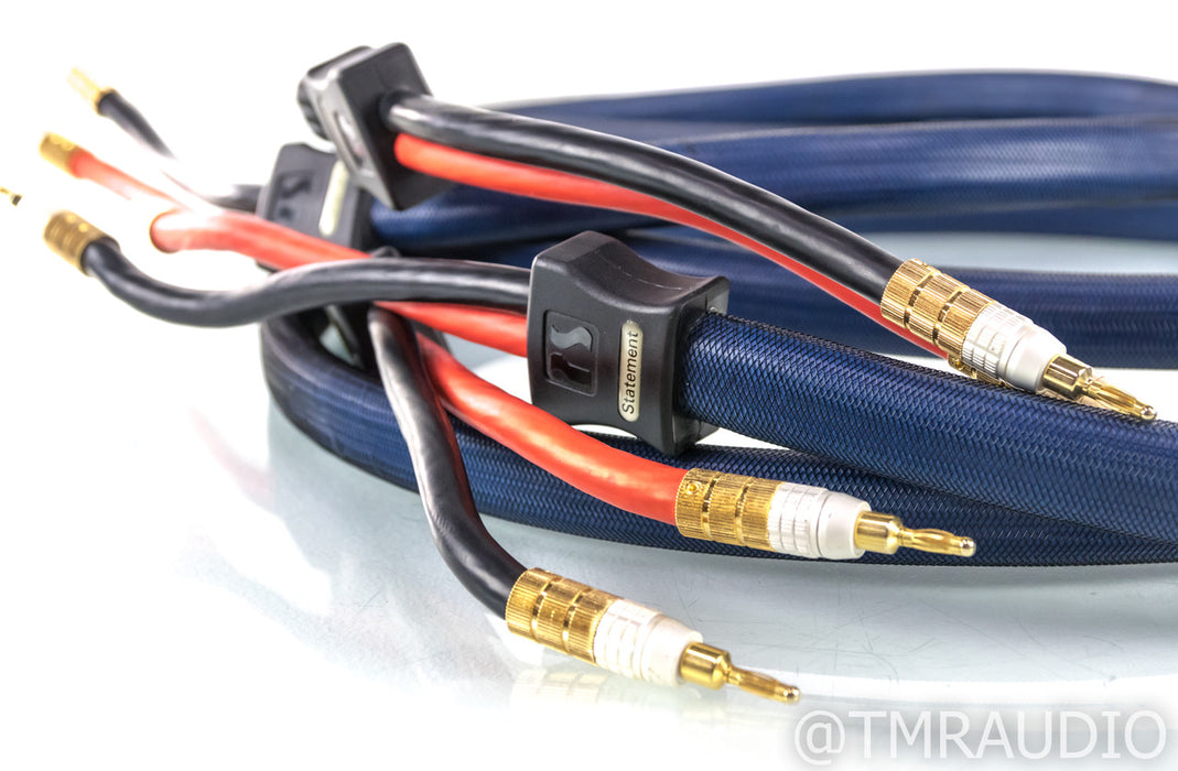 PS Audio XStream Statement Speaker Cables; 3m Pair; Spade / Banana