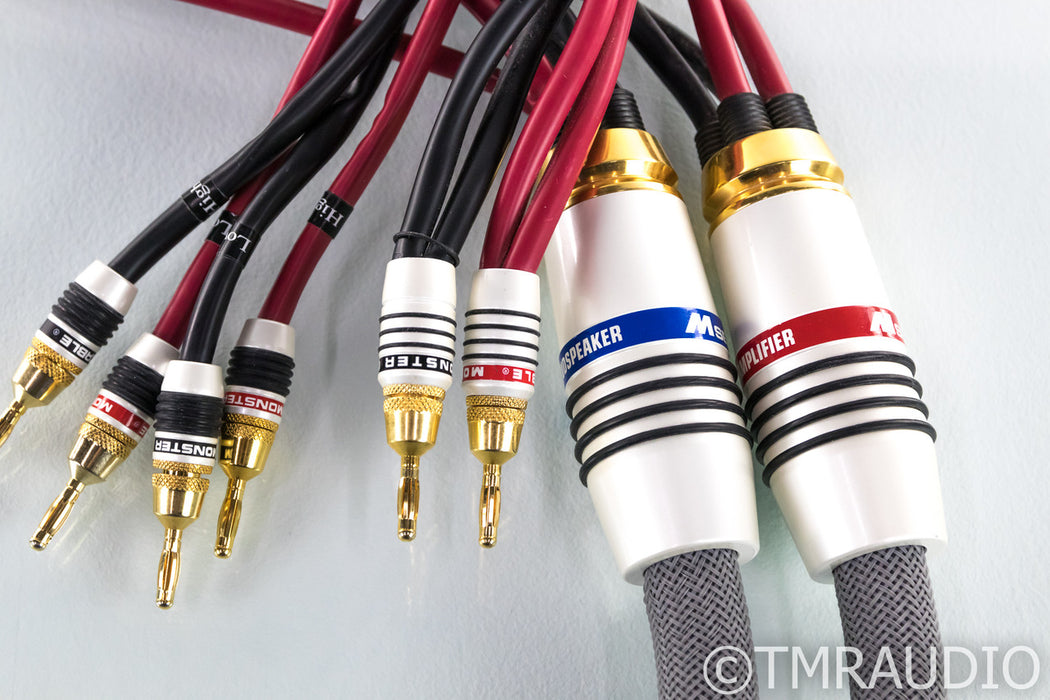 Monster Cable M2.4s Biwire Speaker Cables; 8ft Pair