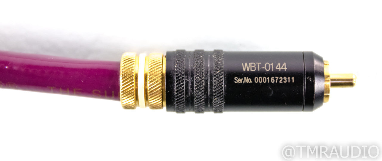JPS Labs Superconductor 3 RCA Cables; .5m Pair Interconnects; WBT Terminations
