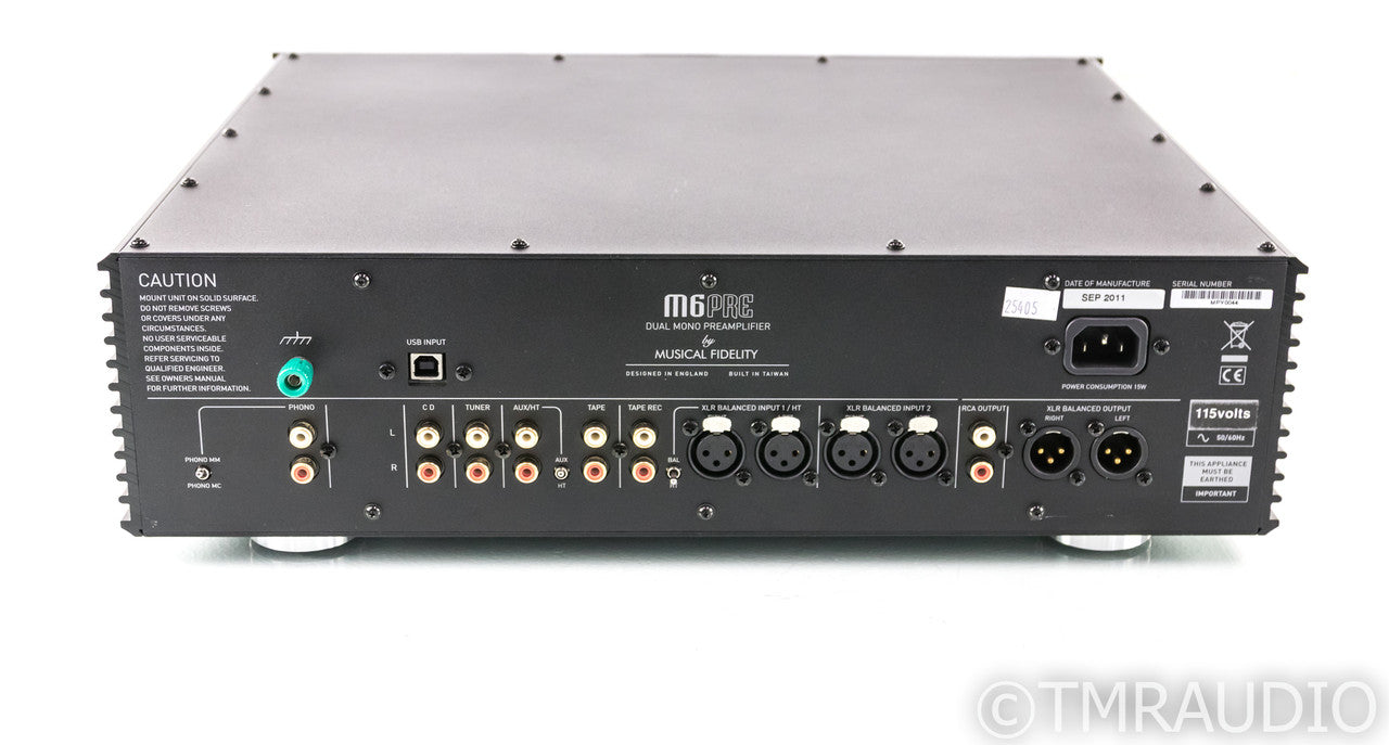 Musical Fidelity M6 PRE Stereo Preamplifier; M-6; Remote; MM / MC Phono