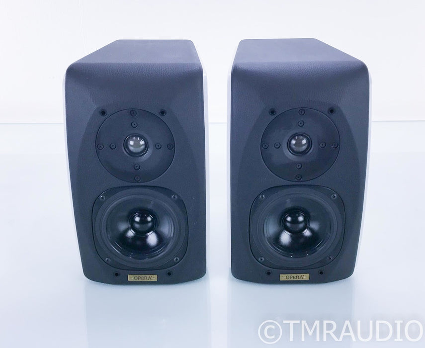 Opera Mezza 2012 Bookshelf Speakers; White Lacquered Pair