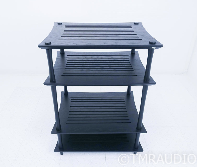 Quadraspire SVT 33" 4-Shelf Component Rack; Black
