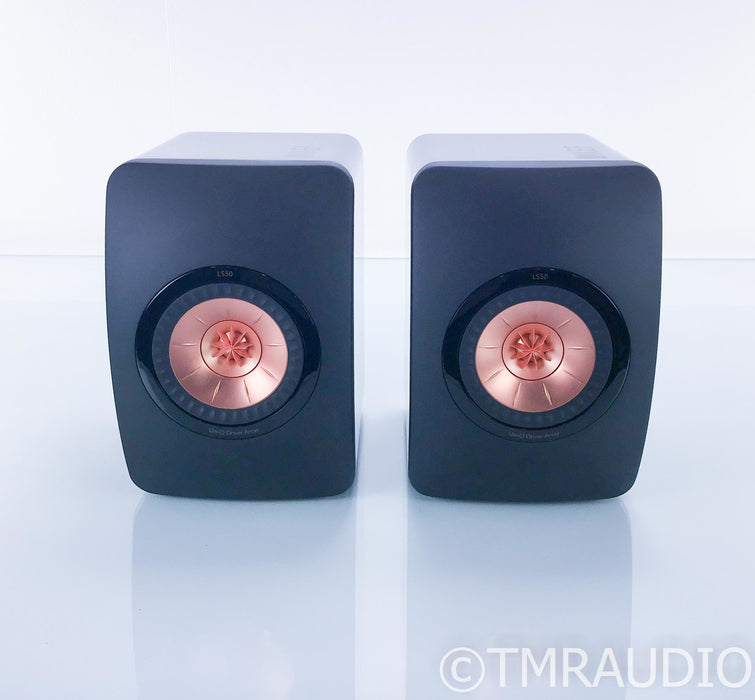 KEF LS50 Bookshelf Speakers; Gloss Black Pair