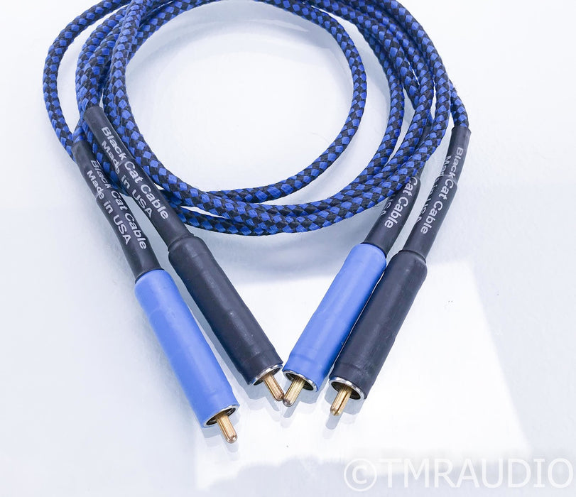 Black Cat RCA Cables; 1m Pair Interconnects