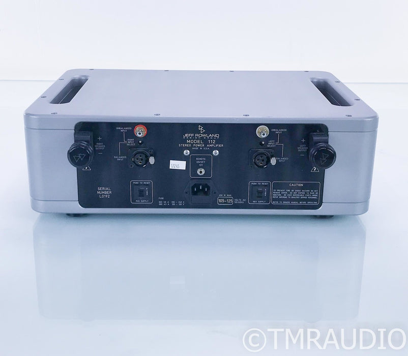 Jeff Rowland Model 112 Stereo Power Amplifier
