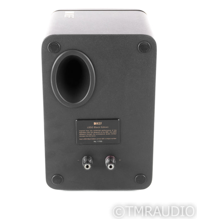 KEF LS50 Black Edition Center Channel Speaker; Single Black Speaker; LS-50