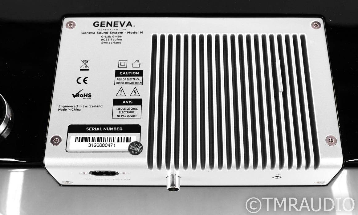 Geneva Model M Sound System; FM Tuner; iPod Dock; Remote