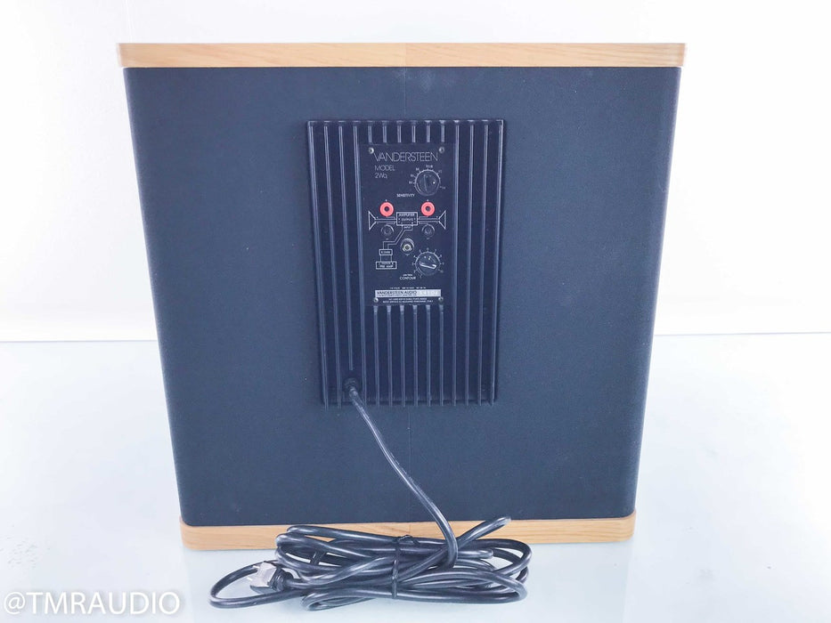 Vandersteen 2Wq Powered Subwoofer; WX-2 Crossover; Oak Finish