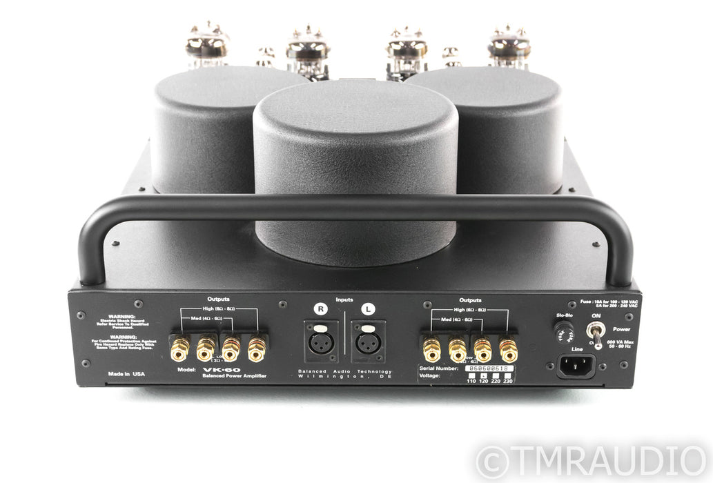 BAT VK-60 Stereo Tube Power Amplifier; VK60; Balanced Audio Technology