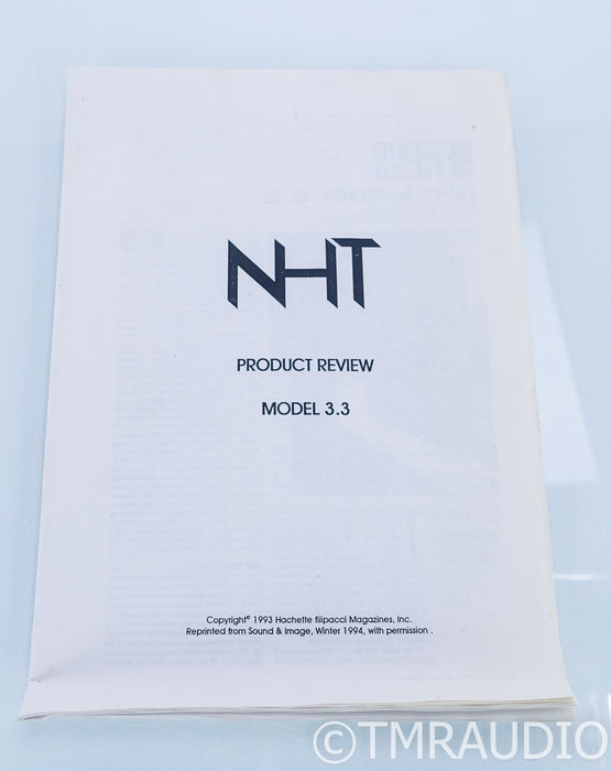 NHT Model 3.3 Floorstanding Speakers
