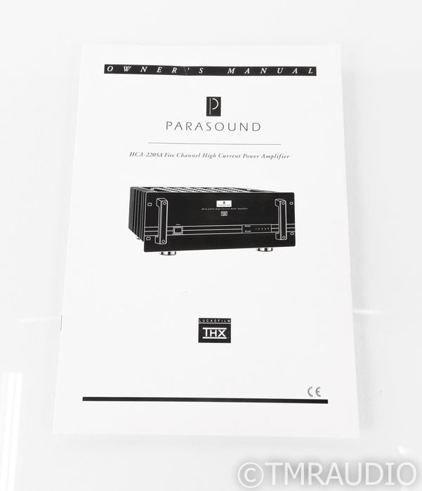 Parasound HCA-2205A 5 Channel Power Amplifier; HCA2205A; Upgraded