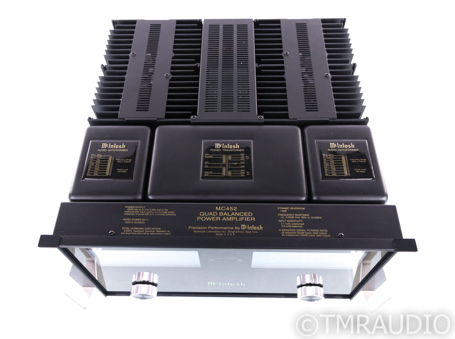 McIntosh MC452 Stereo Power Amplifier; MC-452