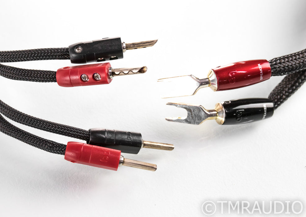Audioquest Oak Biwire Speaker Cables; 8ft Pair; 72v DBS