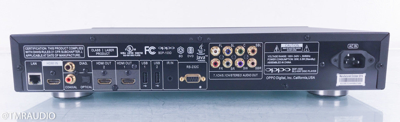 Oppo BDP-103D Universal Blu-Ray Player