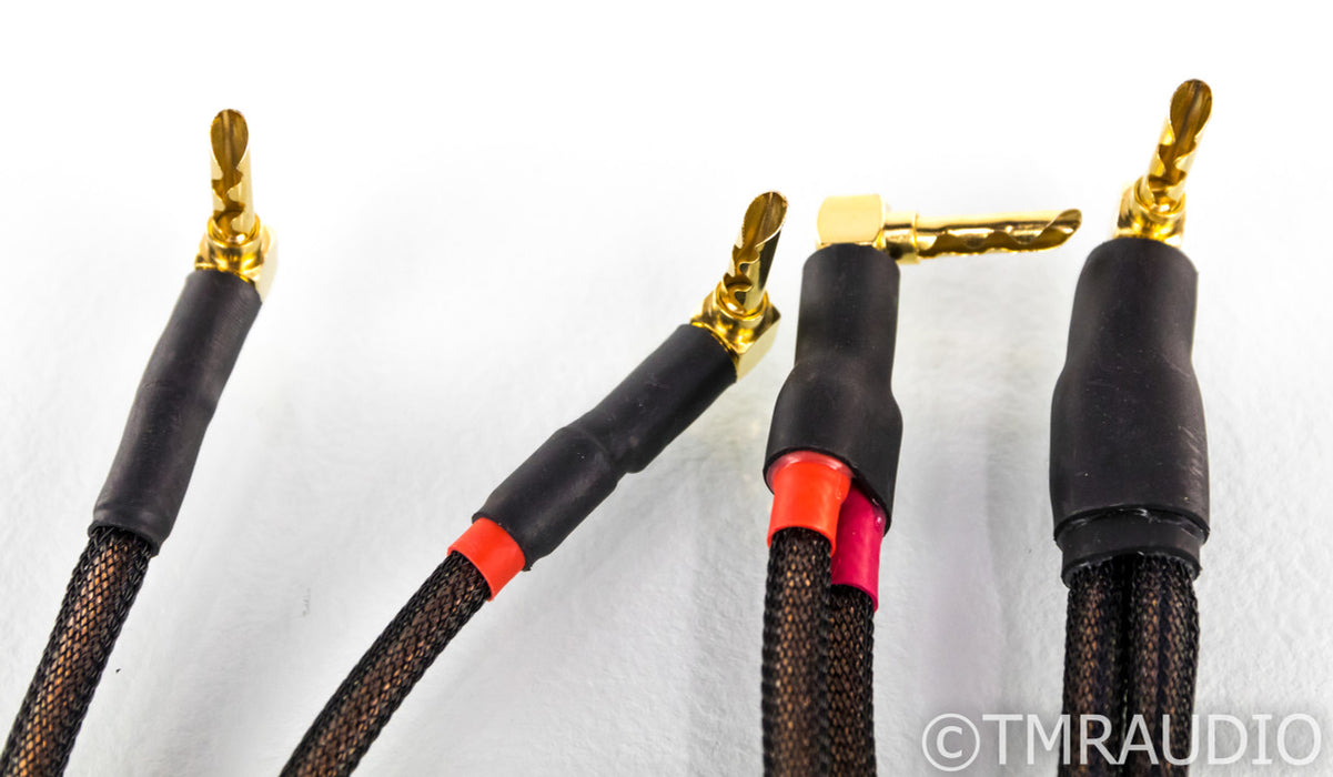 Maze Audio Ref4 Speaker Cables; 8ft Pair; 90 BFA Terminations