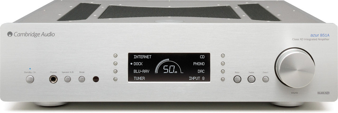 Cambridge Audio Azur 851A Stereo Integrated Amplifier; Class XD; Silver