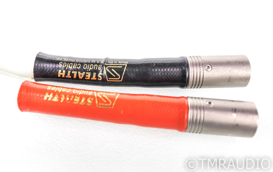 Stealth Audio Indra XLR Cables; 1m Pair Balanced Interconnects; Rev P