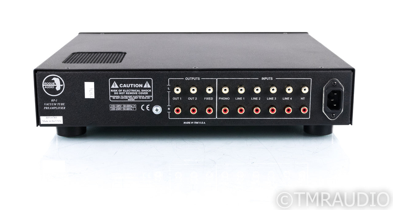 Rogue Audio RP-1 Stereo Tube Preamplifier; RP1; Remote; MM / MC Phono