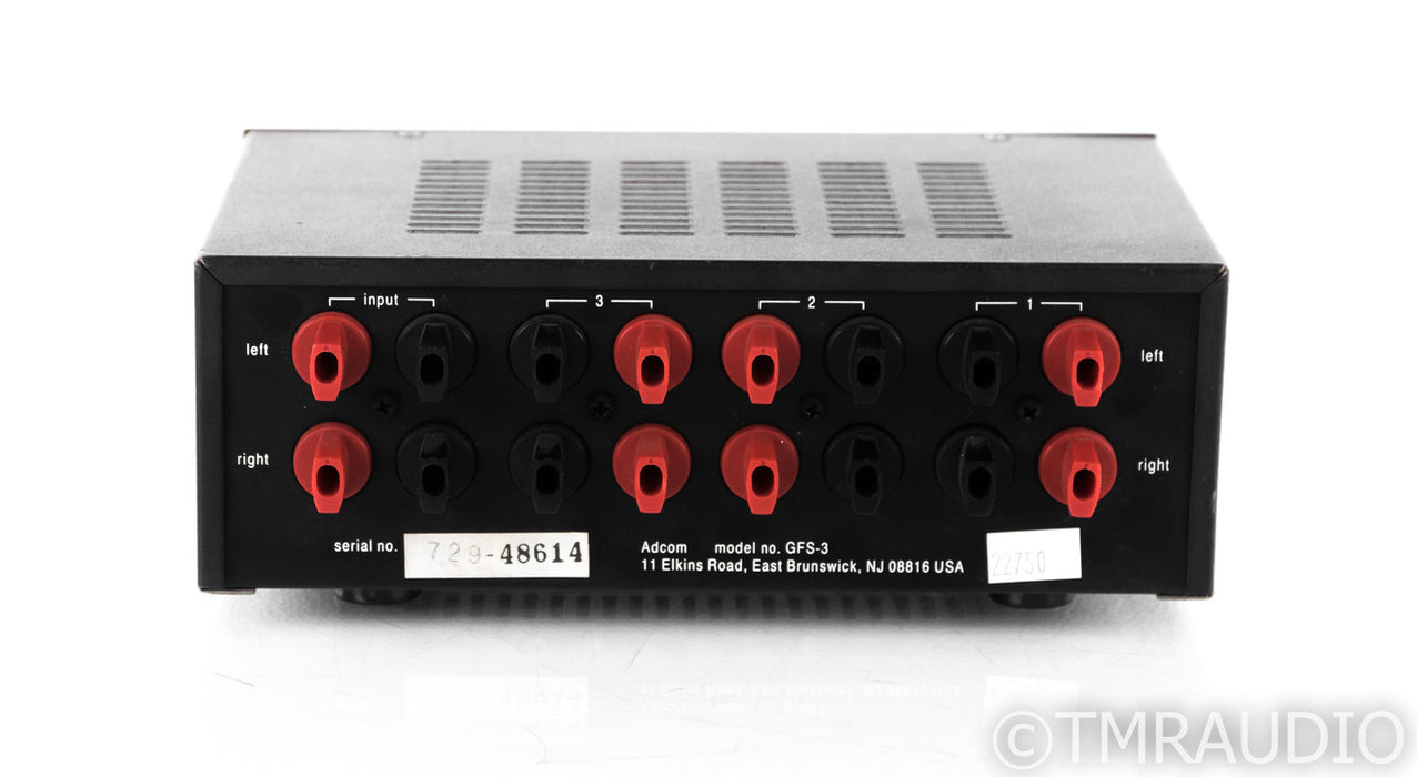 Adcom GFS-3 Speaker Selector w/ Amplifier Protection; 3-Way Switch; GFS3