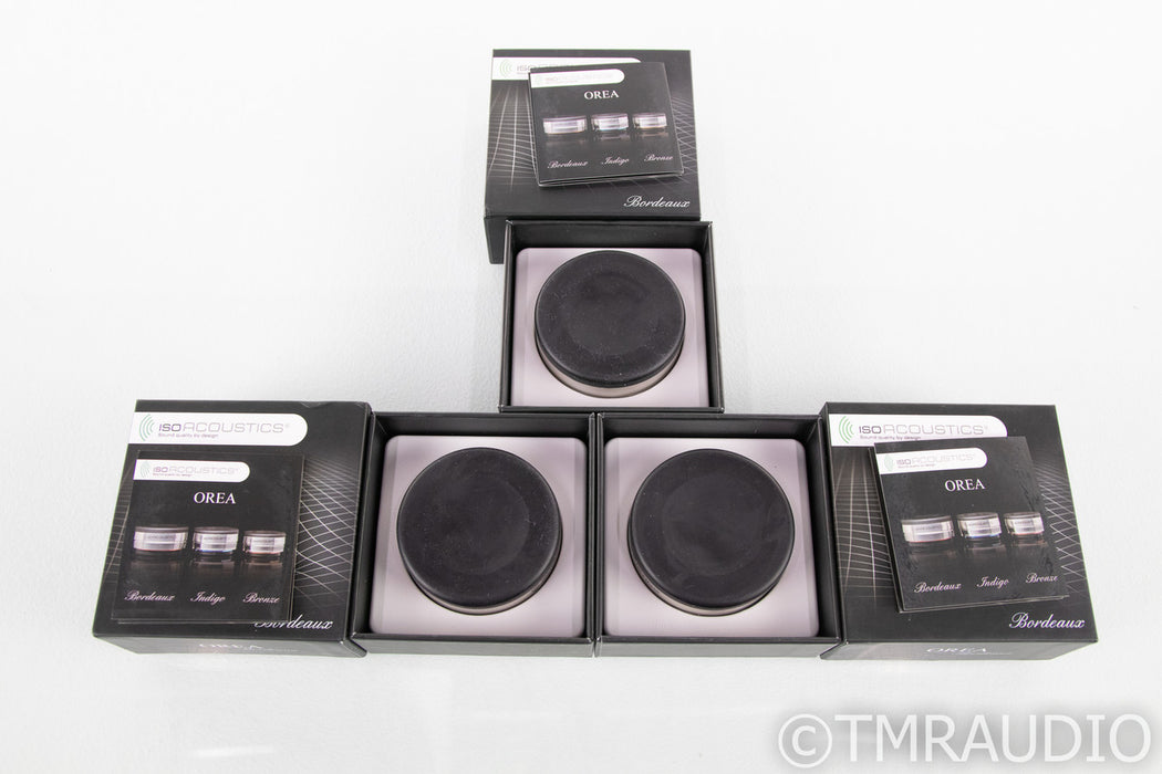IsoAcoustics OREA Bordeaux Isolation Feet; Set of 3