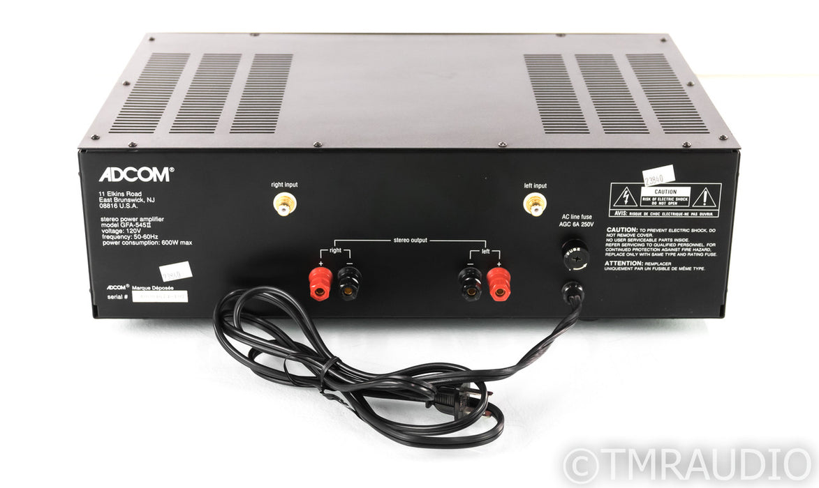 Adcom GFA-545II Stereo Power Amplifier; GFA 545II