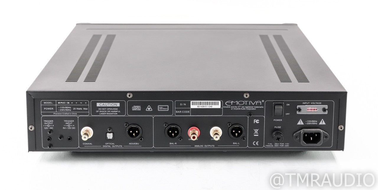 Emotiva ERC-3 Gen 2 CD Player; ERC3 Gen2; Remote