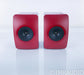 KEF LS50 Bookshelf Speakers; Ferrari Red Pair; LS-50
